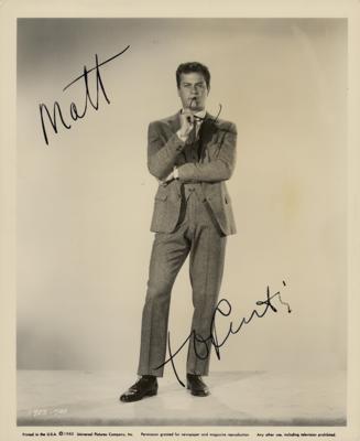 Lot #709 Tony Curtis Signed Photograph - Image 1