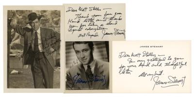 Lot #785 James Stewart (4) Signed Items