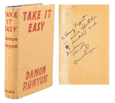Lot #560 Damon Runyon Signed Book