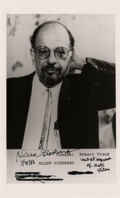 Lot #526 Allen Ginsberg (3) Signed Items - Image 1