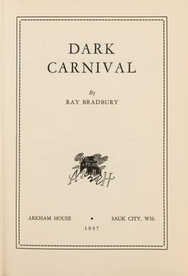 Lot #508 Ray Bradbury First Edition Book: 'Dark Carnival' - Image 2