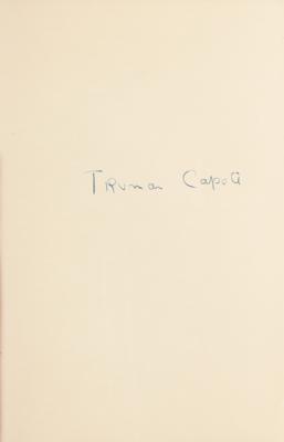 Lot #483 Truman Capote Signed Book - Image 2