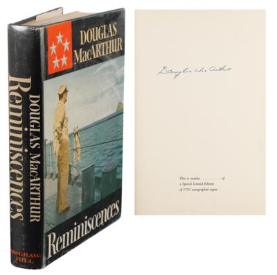 Lot #356 Douglas MacArthur Signed Book