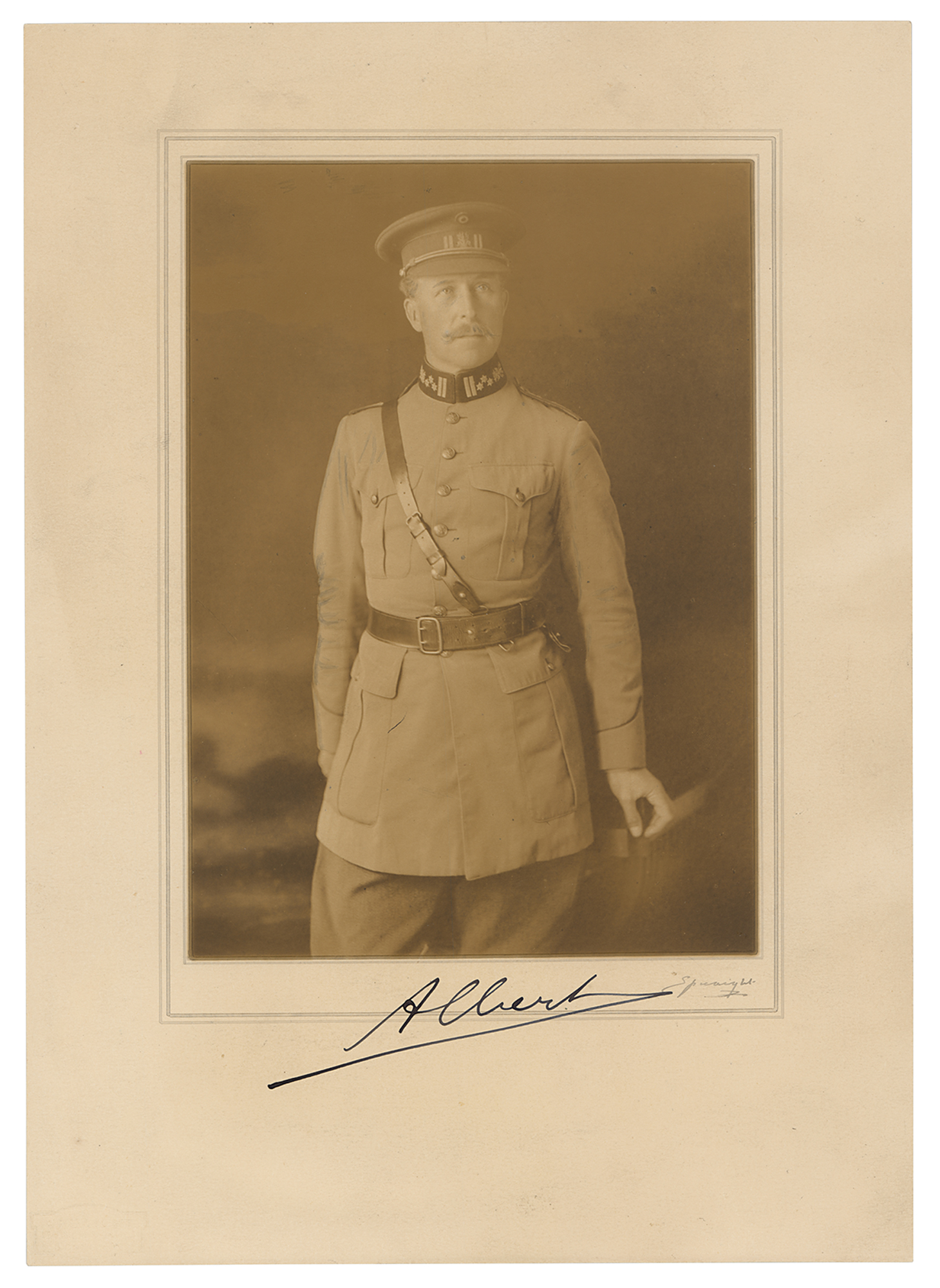 Lot #128 Albert I of Belgium Signed Photograph