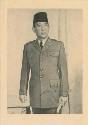 Lot #111 Sukarno Signed Photograph