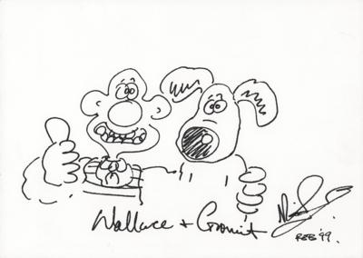 Lot #468 Nick Park Original Sketch of Wallace and Gromit