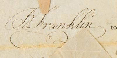 Lot #68 Benjamin Franklin Document Signed - Image 2