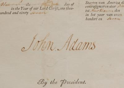 Lot #3 John Adams Document Signed as President - Image 2