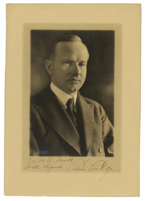 Lot #33 Calvin Coolidge Signed Photograph