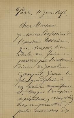 Lot #407 Paul Cézanne Autograph Letter Signed - Image 1