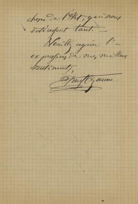 Lot #407 Paul Cézanne Autograph Letter Signed - Image 2