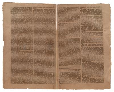 Lot #195 John Hancock: The New-York Gazette, &c. Extraordinary Mentioning the Repeal of the Stamp Act - Image 2
