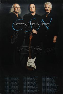 Lot #634 Crosby, Stills, and Nash Signed 2012 Tour Poster - Image 1