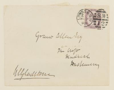 Lot #188 William Gladstone Autograph Letter Signed with Free Frank - Image 4