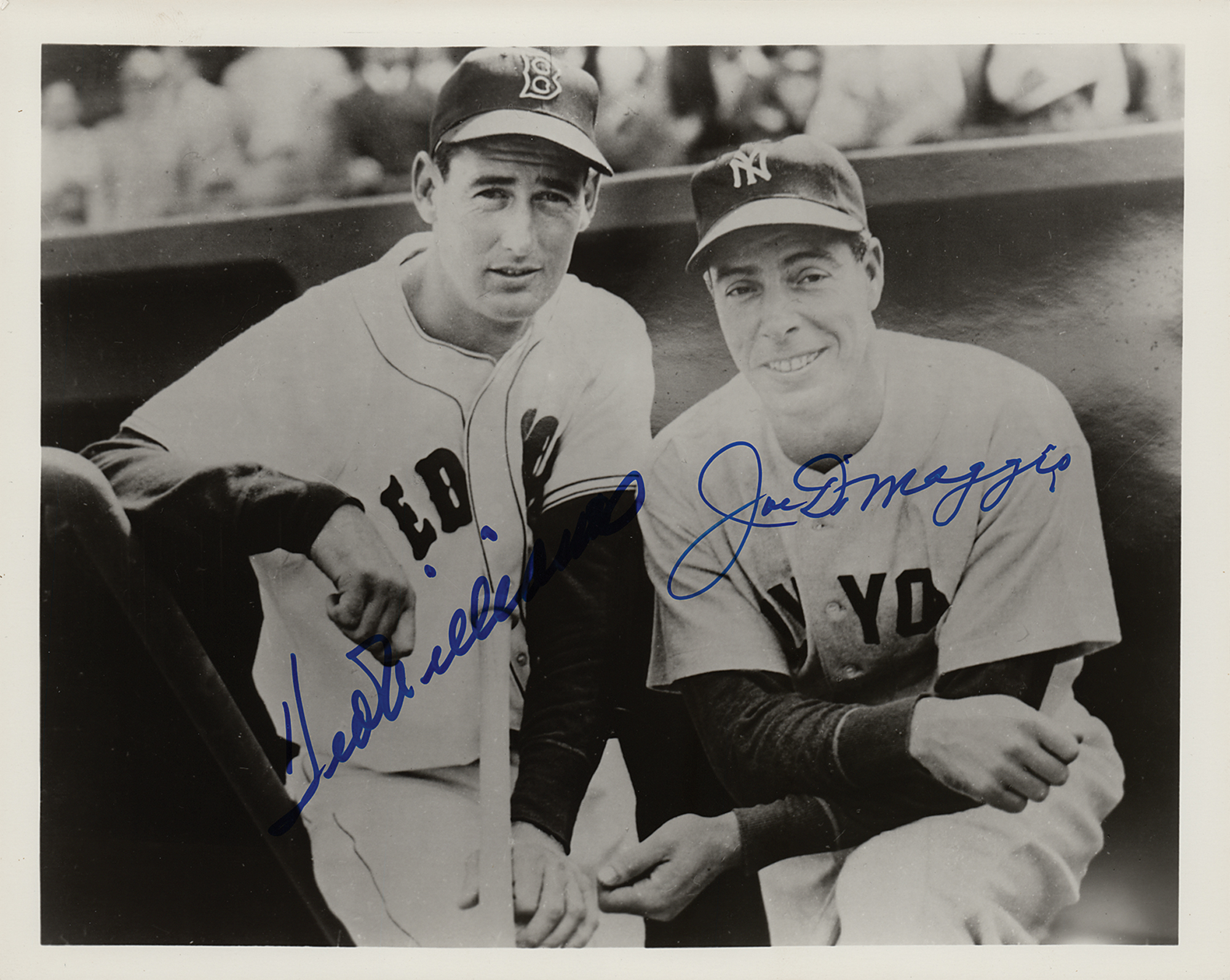 Joe DiMaggio and Ted Williams Signed Photograph