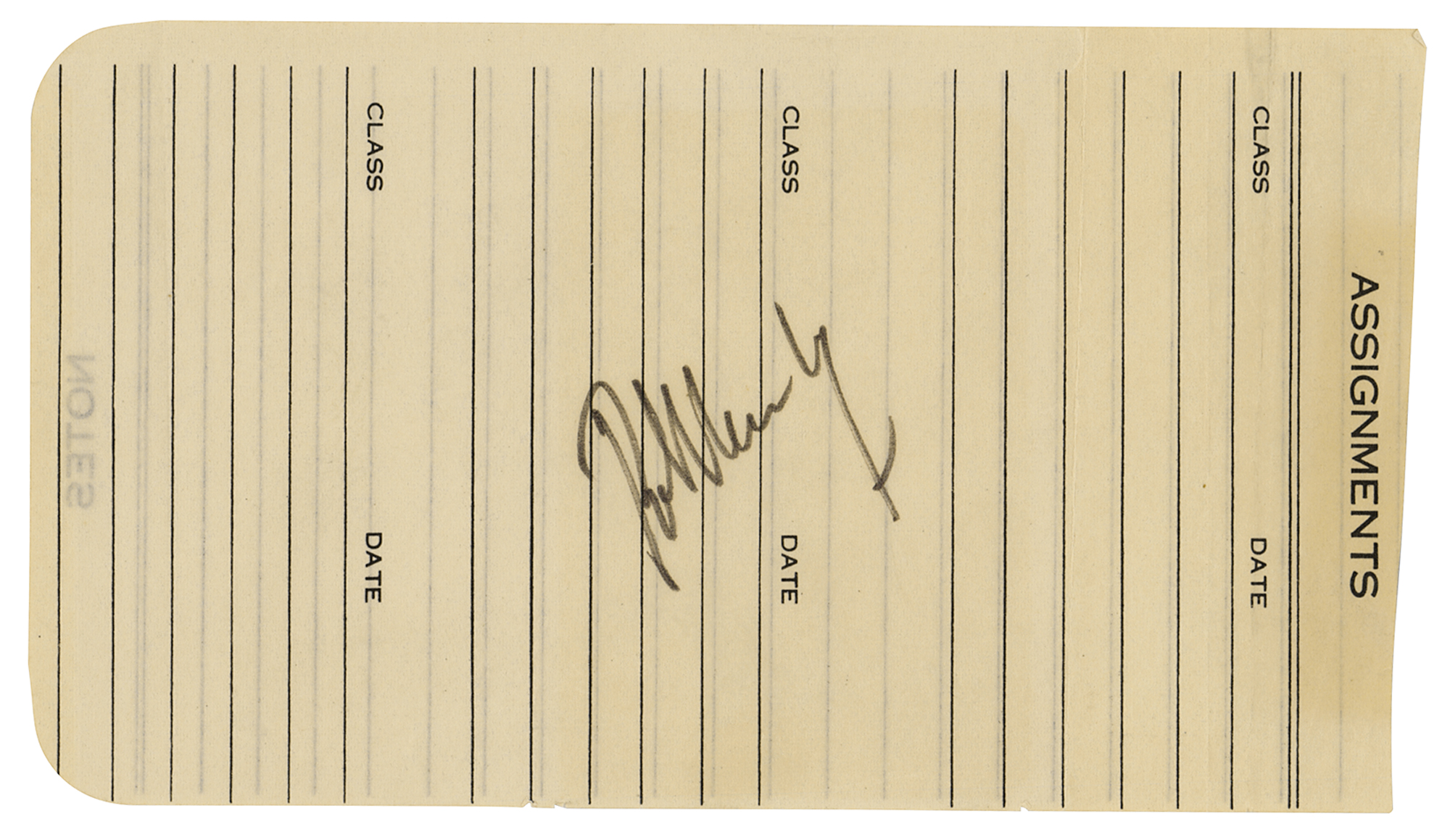 Lot #219 Robert F. Kennedy Signature