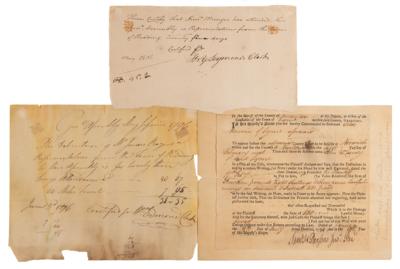 Lot #331 Continental Army: Connecticut Soldiers Documents Signed - Image 1