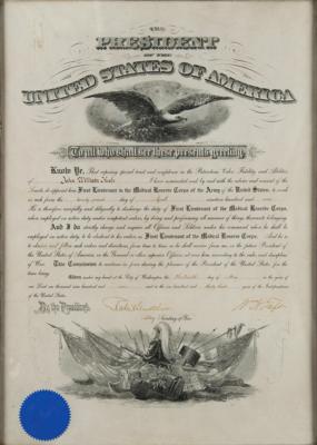 Lot #59 William H. Taft Document Signed as President