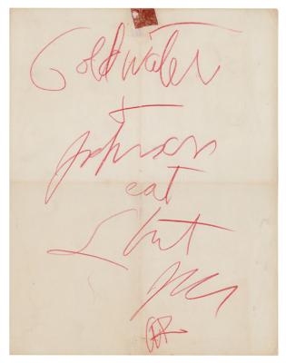 Lot #586 The Doors: Jim Morrison Autograph Note Signed - Image 1