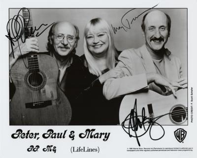 Lot #628 Peter, Paul, and Mary Signed Photograph - Image 1