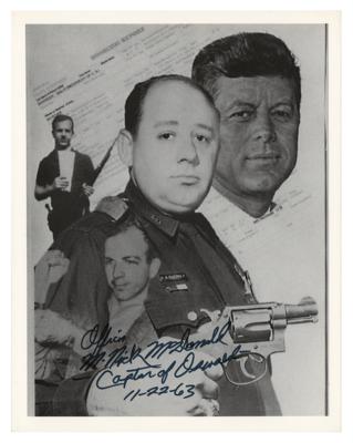 Lot #222 Kennedy Assassination: Maurice 'Nick' McDonald Signed Photograph - Image 1