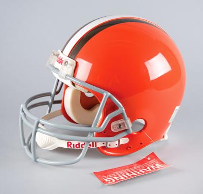 Lot #810 Jim Brown Signed Football Helmet - Image 4
