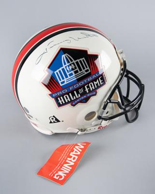 Lot #851 Johnny Unitas Signed Football Helmet