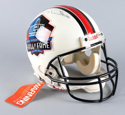 Lot #851 Johnny Unitas Signed Football Helmet - Image 3
