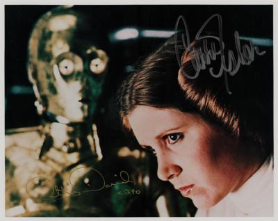Lot #780 Star Wars: Fisher and Daniels Signed