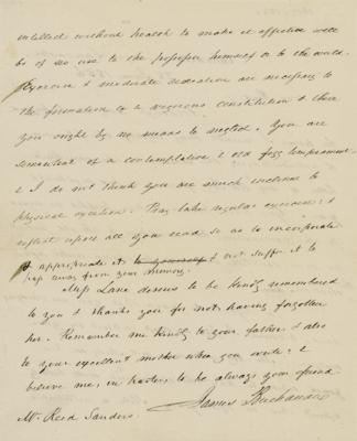 Lot #9 James Buchanan Autograph Letter Signed - Image 2