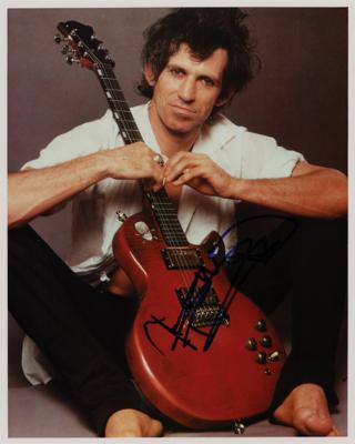 Lot #652 Rolling Stones: Keith Richards Signed Photograph