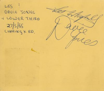 Lot #583 David Bowie Signature - Image 1