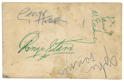 Lot #580 Beatles Signed Photograph