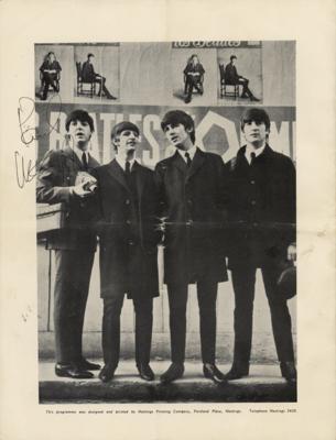 Lot #582 Beatles: Paul McCartney Signed Program - Image 1
