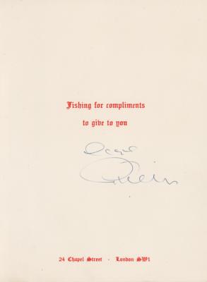 Lot #581 Beatles: Brian Epstein Signed Greeting Card - Image 1