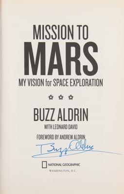 Lot #382 Buzz Aldrin Signed Book - Image 2