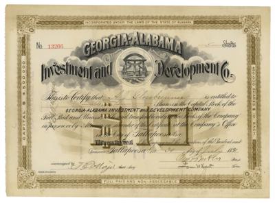 Lot #328 Benjamin Butler Stock Certificate - Image 1