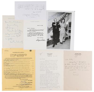 Lot #616 Composers and Lyricists (7) Signed Items