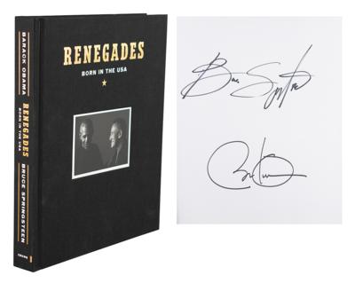 Lot #54 Barack Obama and Bruce Springsteen Signed