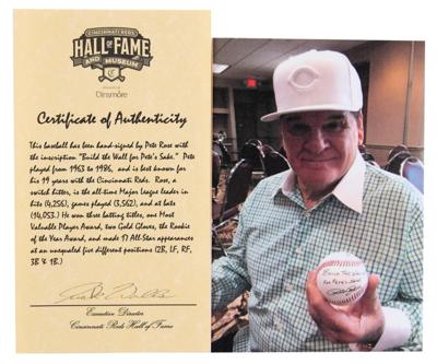 Lot #846 Pete Rose (2) Signed Baseballs - Image 2