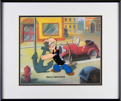 Lot #475 Myron Waldman Signed Limited Edition Popeye Cel: 'Anchor Parking' - Image 2