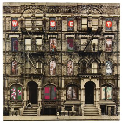 Lot #591 Led Zeppelin Promotional 'Physical Graffiti' Album with Alternative 'WMET' Cover - Image 1