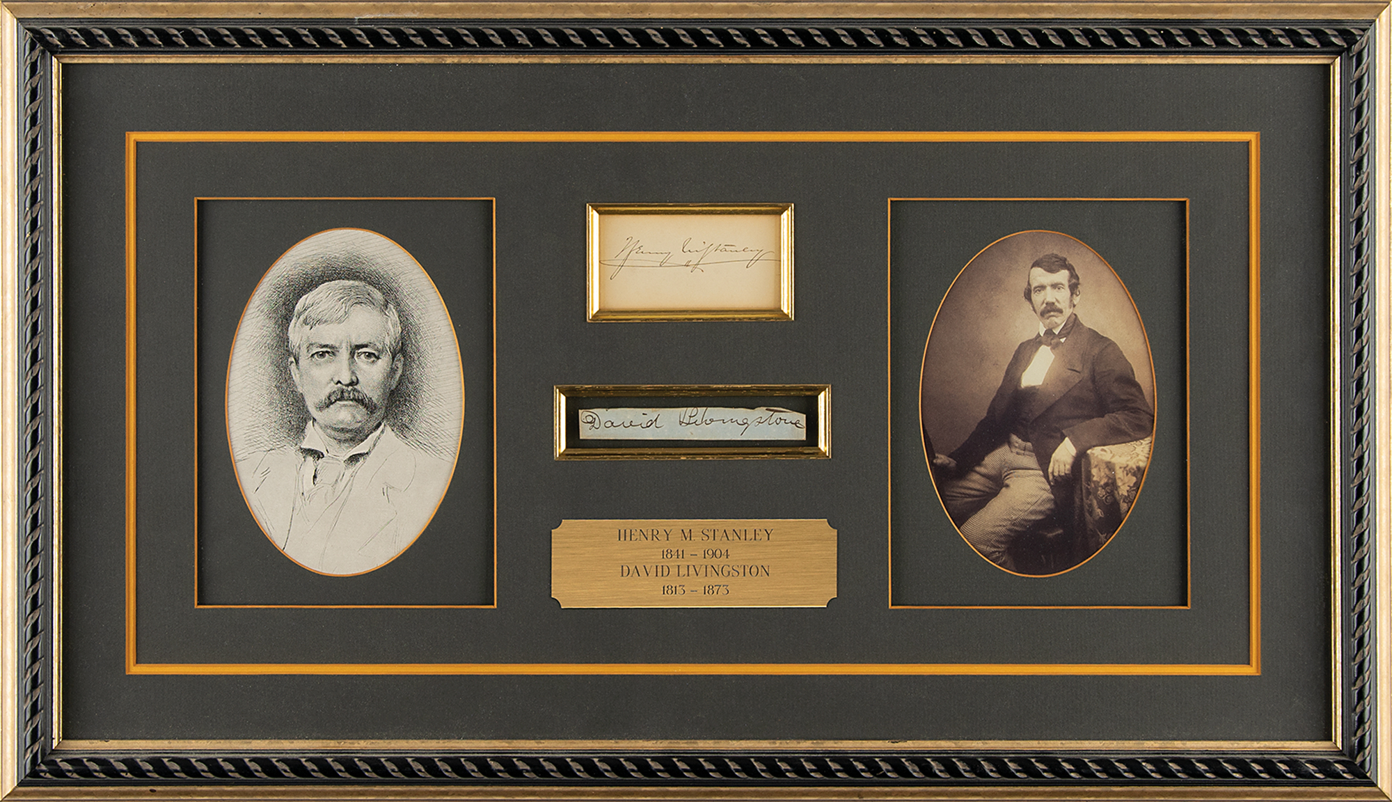Lot #124 Henry Stanley and David Livingstone Signatures