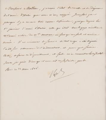Lot #322 Napoleon Letter Signed - Image 2