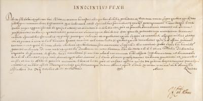 Lot #106 Pope Clement XI Document Signed - Image 2