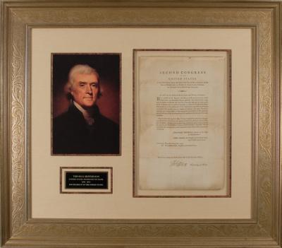 Lot #6 Thomas Jefferson Document Signed as Secretary of State