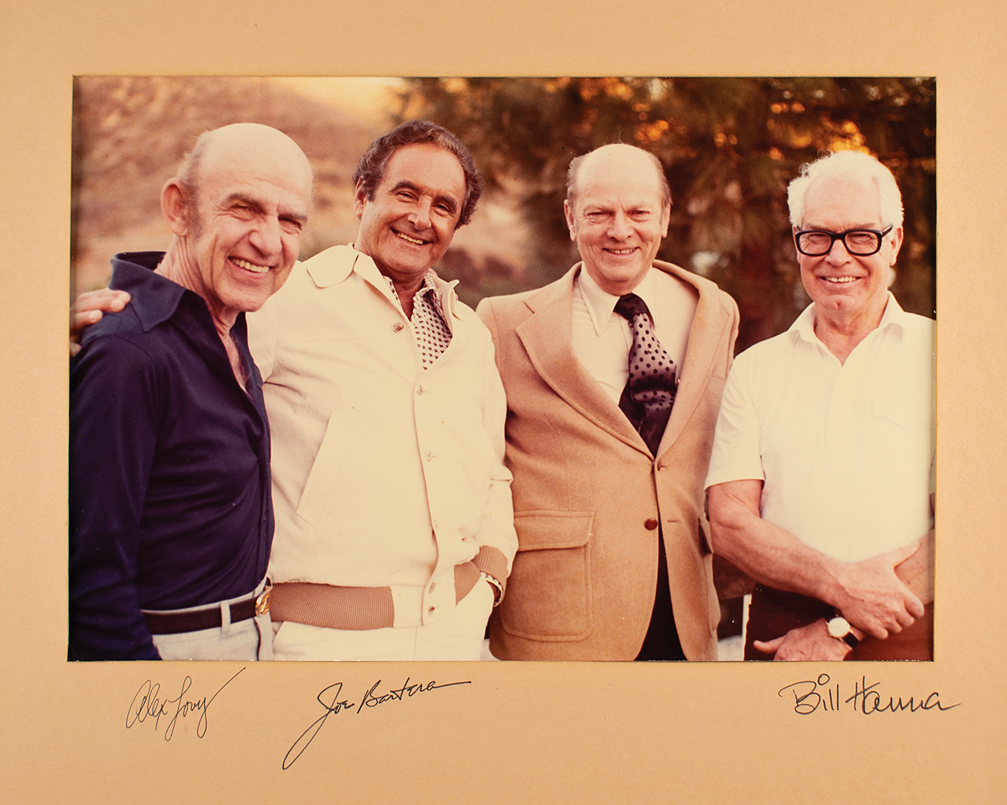 Bill Hanna, Joe Barbera, and Alex Lovy Signed Photograph | Sold for $0 | RR  Auction