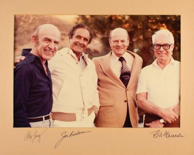 Lot #462 Bill Hanna, Joe Barbera, and Alex Lovy Signed Photograph - Image 1