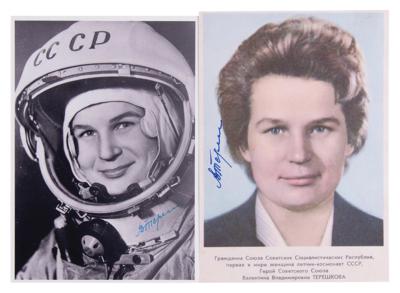 Lot #403 Valentina Tereshkova (2) Signed Photographs