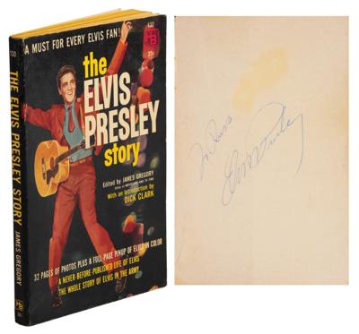Lot #593 Elvis Presley Signed Book